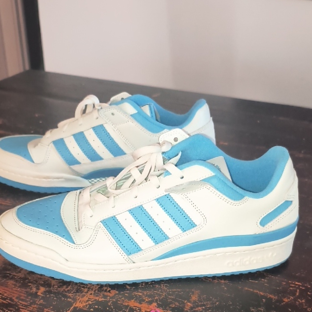 ADIDAS Blue and White Sneakers
